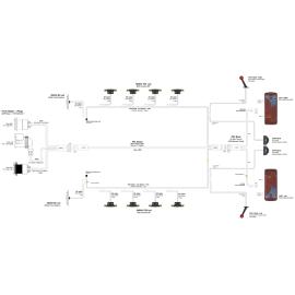 Glühlampen/LED Gesamt Kit Leuchten + Verkabelung für Anhänger